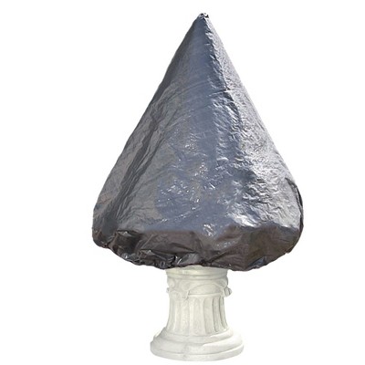 Sunnydaze Outdoor Weather-Resistant Medium Tiered Water Fountain Feature Protective Cover - 76" x 61" - Gray