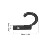 Unique Bargains Zinc Alloy Single Prong Vintage Clothes Towel Coats Backpack Scarf Keys Hat Cup Hanging Wall Hooks - 2 of 4