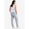 ellos Women's Plus Size French Terry Jogger - 3 of 4