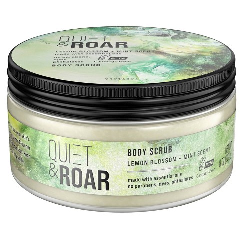 Quiet & Roar Lemon Blossom & Mint Body Scrub made with Essential Oils - 8oz - image 1 of 4