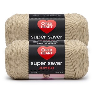 Red Heart Super Saver Yarn 12 Pack-Buff - 1 of 3