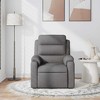 vidaXL Massage Recliner Chair Dark Gray Fabric - Manual Push Back With Massage - 3 of 4