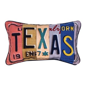 Bedroom Decor Pillow TEXAS – 14.5x9 Inch by Manual Woodworkers and Weavers - 1 of 3