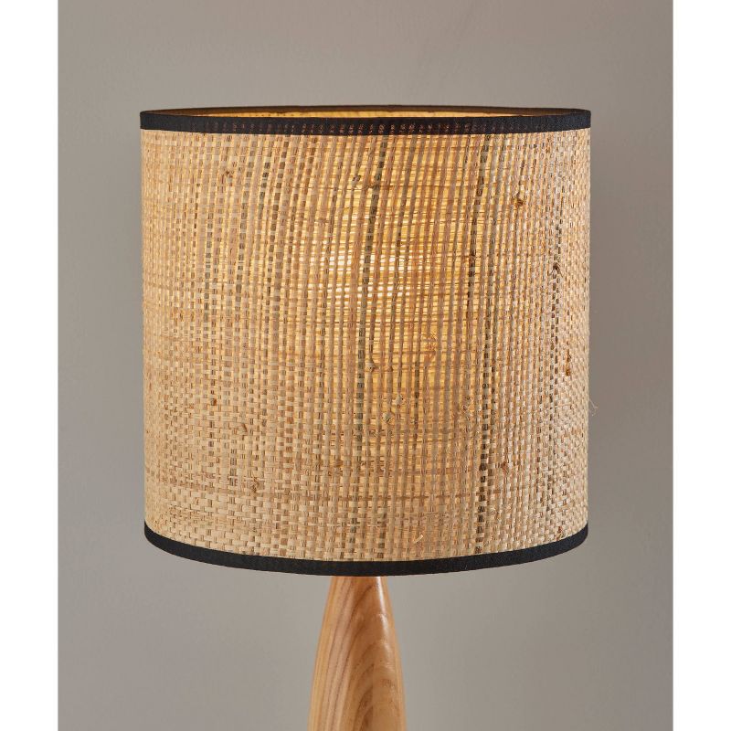 Cayman Natural Wood Table Lamp Black - Adesso, 5 of 7