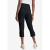 Jessica London Women's Plus Size Comfort Waist Stretch Denim Lace-Up Capri - 3 of 4