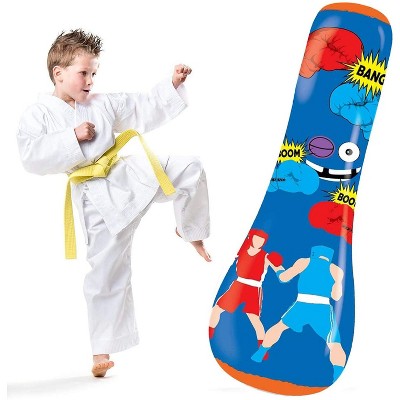 Inflatable Punching Bop Bag Kids Socker Bounce Back Standing Sports Boxing Toy 