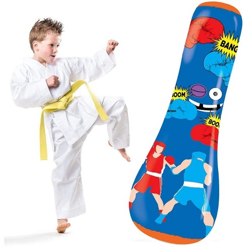 Kids Adjustable Free Standing Boxing Target Punch Bag Kick Pad Boxing Training 