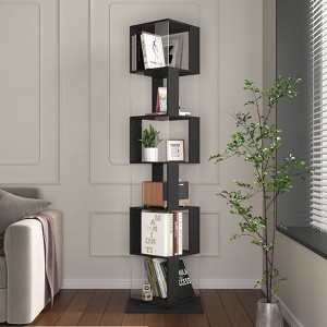 NicBex Bookcases for Living Room 5-Tier Rotating Bookshelf Floor Rack Simple Multi-Function Bookcase Shelf for Home Office - 1 of 4