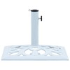 vidaXL Umbrella Base Patio Parasol Umbrella Stand Weighted Base Cast Iron - White 19.3" x 19.3" x 13" - 4 of 4