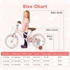 Gymax 14"/16"/18" Kids Bike Bicycle w/ Height Adjustable Handlebar & Seat Removable Basket Training Wheels for 3-5/4-7/4-8 Years Old Pink/Purple - 4 of 4