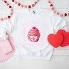 Simply Sage Market Women's Graphic Sweatshirt Coquette Valentine Cupcake - 3 of 4