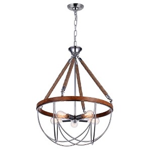 CWI Lighting Parana 5 Light Down Chandelier With Chrome Finish - 1 of 4