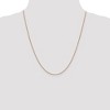 Black Bow Jewelry 0.8mm 14k Rose Gold Solid Box Chain Lobster Claw Clasp Necklace - 2 of 4
