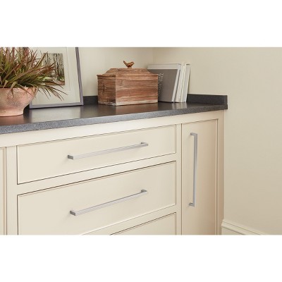 Monument Satin Nickel 13-Inch Rectangular Cabinet Bar Pull