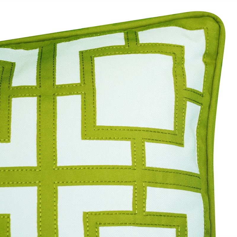 20" x 20" Modern Links Applique Decorative Patio Throw Pillow - Edie@Home, 5 of 8