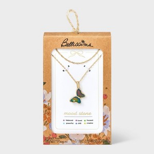 Bella Uno Bellissima 14K Gold Dipped Butterfly Moodstone Multi-Strand Necklace - Gold - 1 of 4