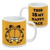 Garfield This IS My Happy Face Ceramic Coffee Mug, Novelty Gift Mugs for Coffee, Tea and Hot Drinks, 11oz, White - 2 of 4