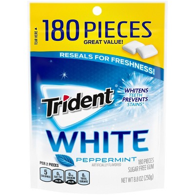 Trident White Peppermint Sugar-Free Gum - 180ct