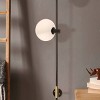 Brightech Equinox Integrated LED Wall Sconce Lamp Classic Black: 62" Tall, 2 Frosted Globes, Easy Mount, 2700K Warm Light - image 4 of 4