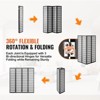 VEVOR Room Divider, 4 Panel Japanese Room Divider, Wood Folding Privacy Screen Indoor, Japanese Partition Dividers Portable Decoration Screens Black - 4 of 4