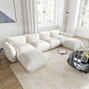 Modular Sectional Sofa,Chenilleyarn Minimalist Sofa Couch,Convertible Sofa Set Wide Seat Living Room Sofa Sets - 1 of 4
