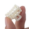 Unique Bargains Women Fashion Pearl Mini Hair Clip Pearl Oval Hairdo Clips 6 Pcs - 3 of 4