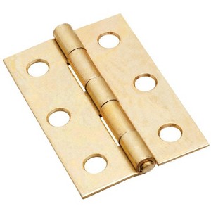 National Hardware 2-1/2 in. L Brass Narrow Mortise Hinge 2 pk - 1 of 1