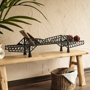 Sussexhome Metal Bridge Shelf for Desk or Wall, Unique Home Office Decor - 1 of 3