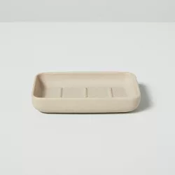 Sandy Textured Ceramic Soap Dish Natural - Hearth & Hand™ with Magnolia