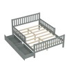 CAVINAS Twin Size Wood Platform Bed Frame with Headboard, Space-Saving Storage Bed, Bed with Guardrails on Both Sides & 2 Storage Drawers - 3 of 4