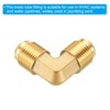 Unique Bargains Air Conditioner Brass HVAC Flare 90 Degree Elbow Tube Adapter Connector - 4 of 4