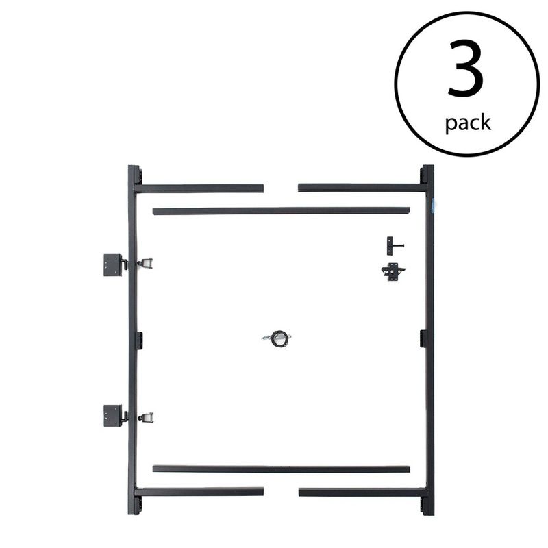 Adjust-A-Gate Steel Frame Gate Building Kit, 60"-96" Wide, 6' High (3 Pack), 2 of 7