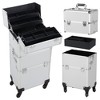 Yaheetech Rolling Aluminum 3 in 1 Makeup Case Trolley Makeup Beauty Box Case - 3 of 4
