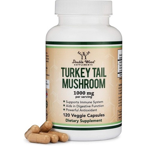 Turkey Tail Mushroom - 120 X 500 Mg Capsules By Double Wood Supplements - Where to buy turkey tail mushroom capsules Oregon