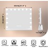 Vanity Mirror with Lights, Hollywood Makeup Mirror with 15 Dimmable Bulbs, 3 Color Modes, USB Port, 10X Detachable Magnification - 2 of 4