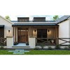 Urban Ambiance Luxury Farmhouse Outdoor Wall Sconce 12.75''H x 6.125''W,  Midnight Black Finish,  Henderson Collection, UHP1300 - 2 of 4