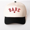 Simply Sage Market Babe Heart Canvas Trucker Hat - 2 of 3
