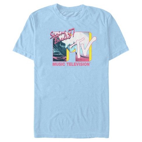 Men's MTV Spring Break 1987 T-Shirt - Light Blue - Medium