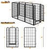 Yaheetech 8 Panels 47.5″ Dog Playpen Panels Steel Dog Cat Exercise Barrier, Black - 3 of 4