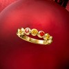 Ross-Simons 0.70 ct. t.w. Orange and Yellow Sapphire Ring With .20 ct. t.w. Citrines in 18kt Gold Over Sterling - 4 of 4
