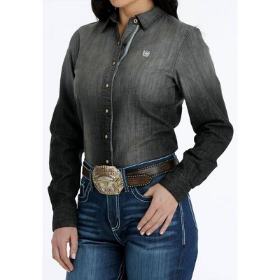 Women's Wo's Denim Snap Shirt - CINCH