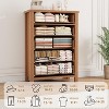 5 Drawer Dresser for Bedroom, Wooden Chest of Drawers with V Shape Design, Tall Storage Organizer for Living Room, Nursery, Entryway - 4 of 4