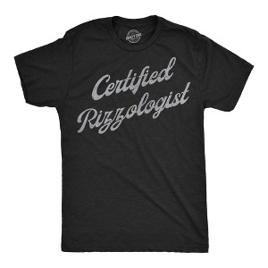 Mens Funny T Shirts Certified Rizzologist Sarcastic Graphic Novelty charm Tee For Men - Crazy Dog Men's T Shirt - 1 of 4