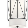 Birkleigh 18.25" 1 Light Pendant with Satin Etched Glass in Black - image 2 of 4