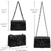 Crossbody Bags for Women - Snake Printed Clutch Purses Leather Chain Shoulder Bags Evening Handbags - 3 of 4