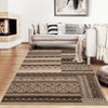 Washable Living Room Rugs Farmhouse Geometric Area Rug Soft No Slip Non-Shedding Carpet for Bedroom Dining Room Home Office - 2 of 4