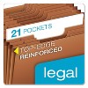 Pendaflex Heavy-Duty Open-Top Expanding Stadium File, 21 Sections, 1/3-Cut Tabs, Legal Size, Redrope - 2 of 4