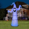 Gemmy Lightshow Airblown Inflatable ShortCircuit Floating Ghost Giant (Black Light), 12 ft Tall, Multi - 2 of 4