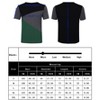 Men Soft Elasticity Slim Fit Block Stitch Crew Neck Short Sleeve Jersey T Shirt - 3 of 3