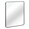 FONTOI 30x36 Rectangular Wall Mirror Modern Aluminum Frame Shatterproof HD Glass Anti Rust for Living Room Bedroom or Entryway, Black, 36"*30"*1.1" - 4 of 4